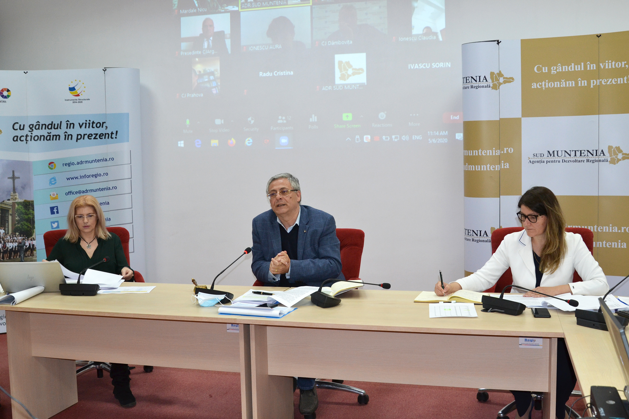 ADR Sud Muntenia - întâlnire online cu autoritățile publice județene din regiune