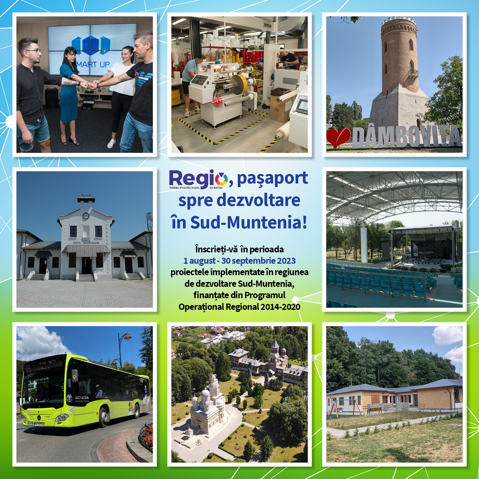 Au mai rămas 25 de zile pentru înscrierea la concursul „Regio, pașaport spre dezvoltare în Sud-Muntenia!”
